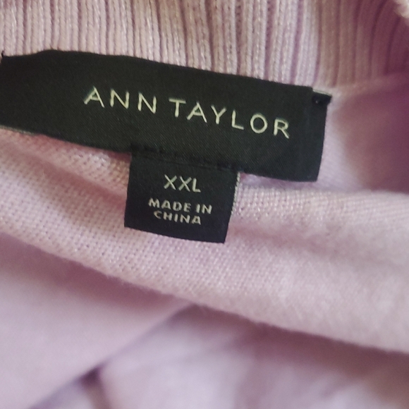 Ann Taylor cardigan Lavender Button-Up Women's Sweater Size XXL - Picture 6 of 9
